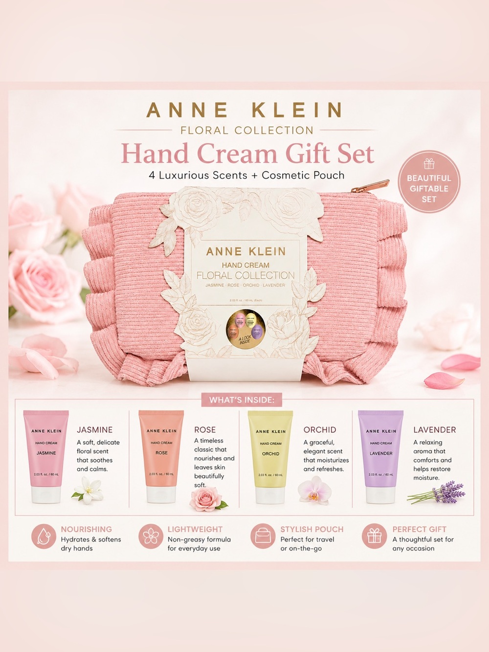 Anne Klein Floral Collection Hand Cream Gift Set